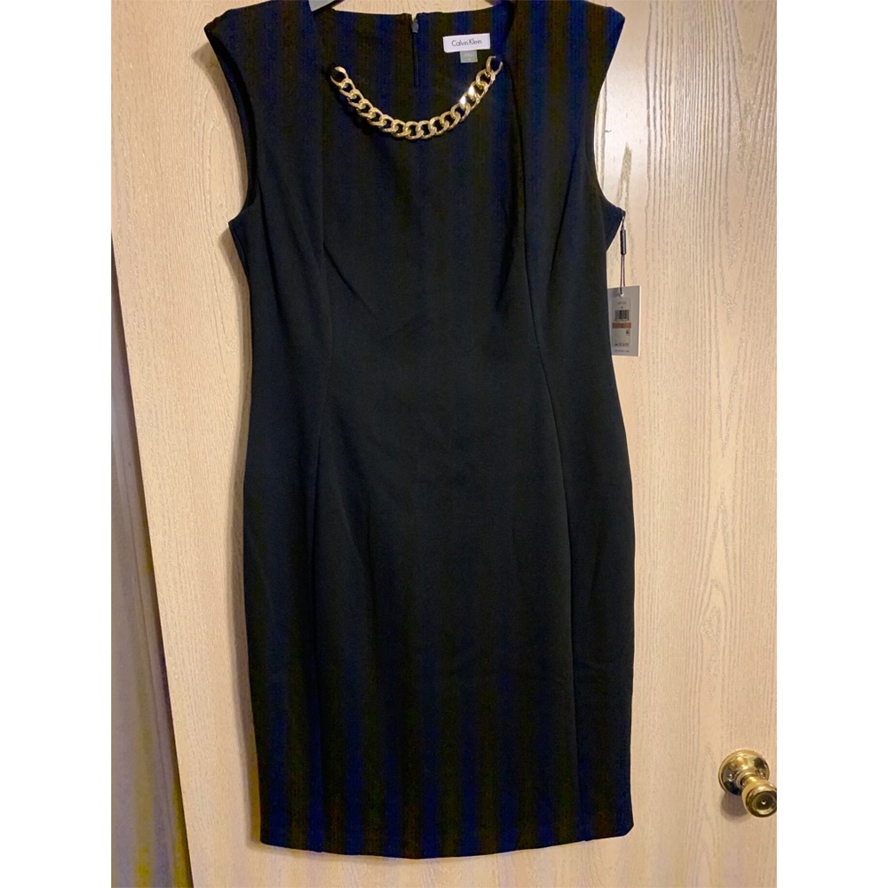🆕CALVIN KLEIN DRESS WITH TAGS BLACK & SLEEVELESS
